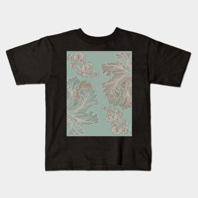 Minty Calm Kids T-Shirt by Salzanos